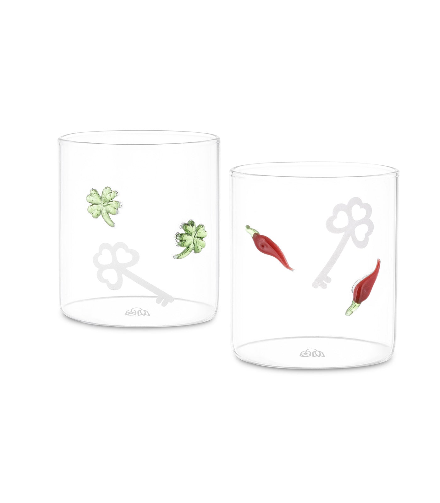 SET 2 GOBELET LUCKY 8CM, Rose & Tulipani, Meyhui