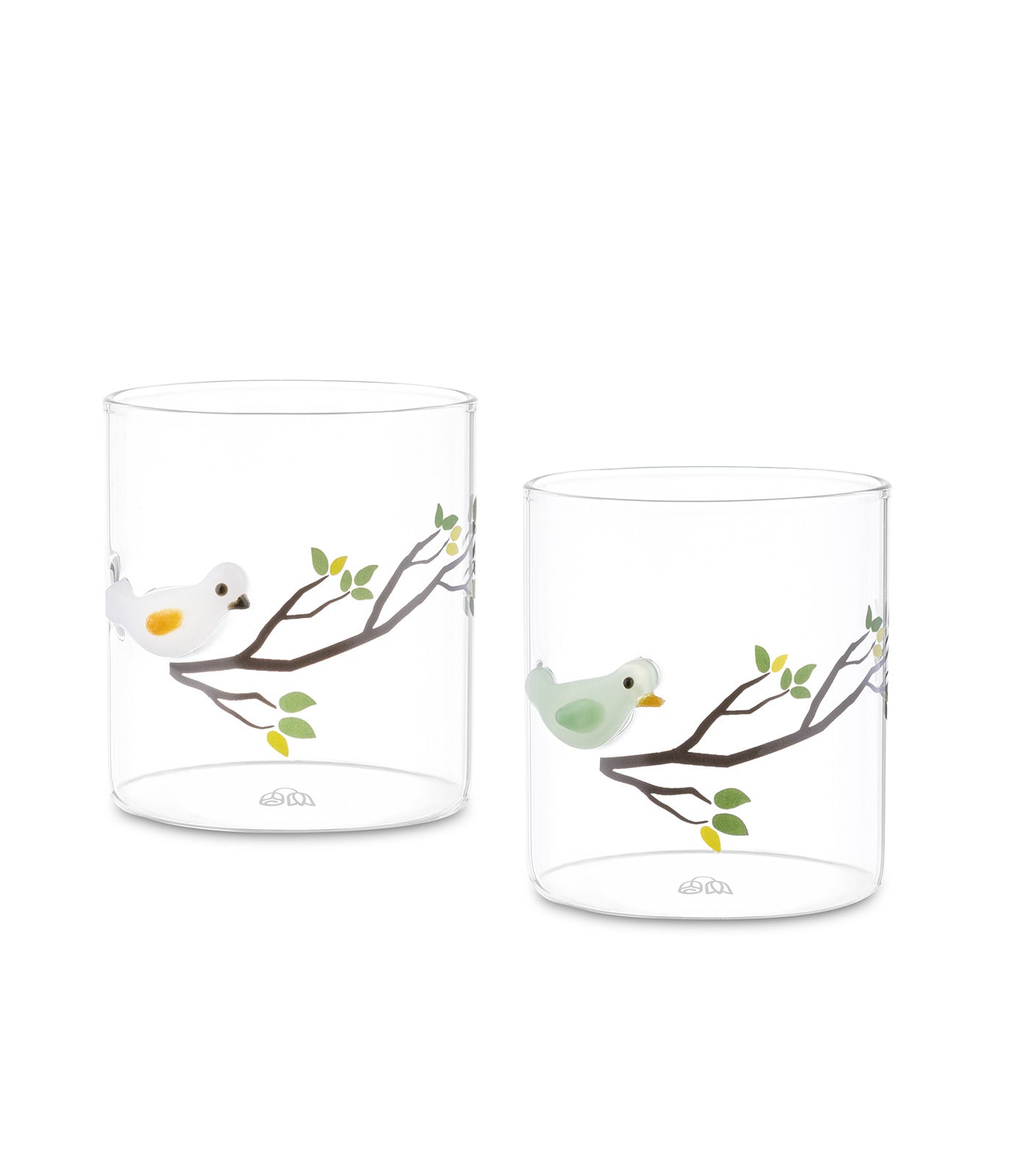 SET 2 GOBELET BIRD 8CM, Rose & Tulipani, Meyhui
