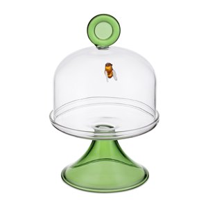 Plat sur pied + Cloche Apiflora, Lpb