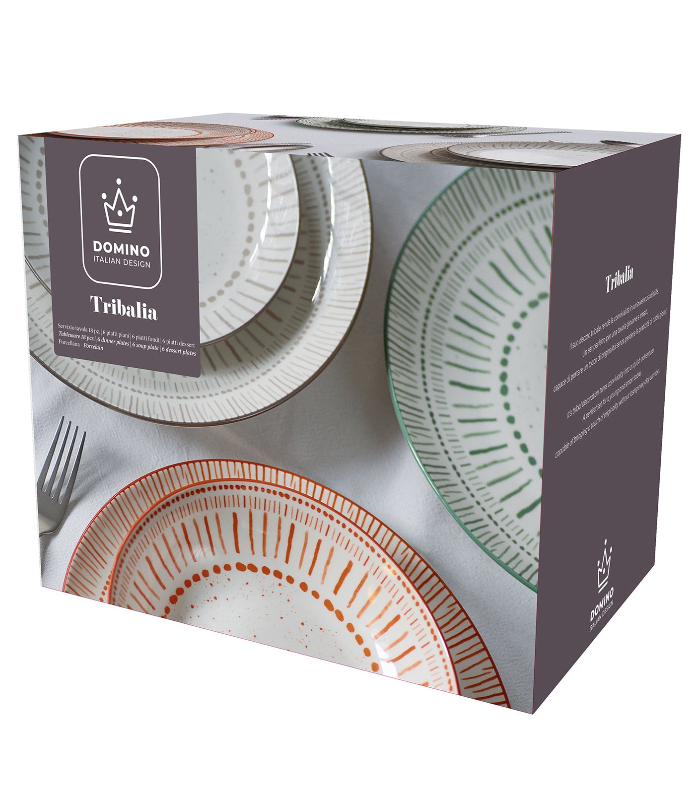 Set de Table 18 pièces, Tribalia Domino, Meyhui