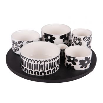 Service apéritif 6 pièces Kimani 31 cm, Bastide