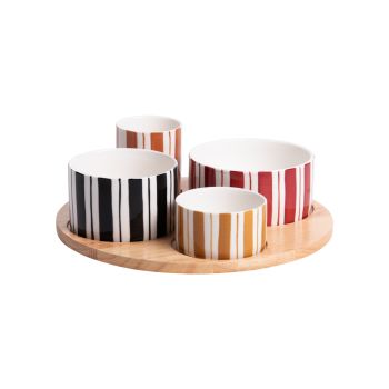 Service apéritif 4 pièces Singita 28,5 cm, Bastide