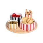 Service apéritif 4 pièces Singita 28,5 cm, Bastide