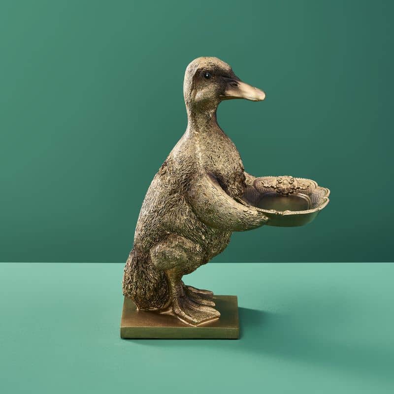 Porte-cartes Canard Or, Résine 13,5 x 18 x 25 cm: Gold (9)