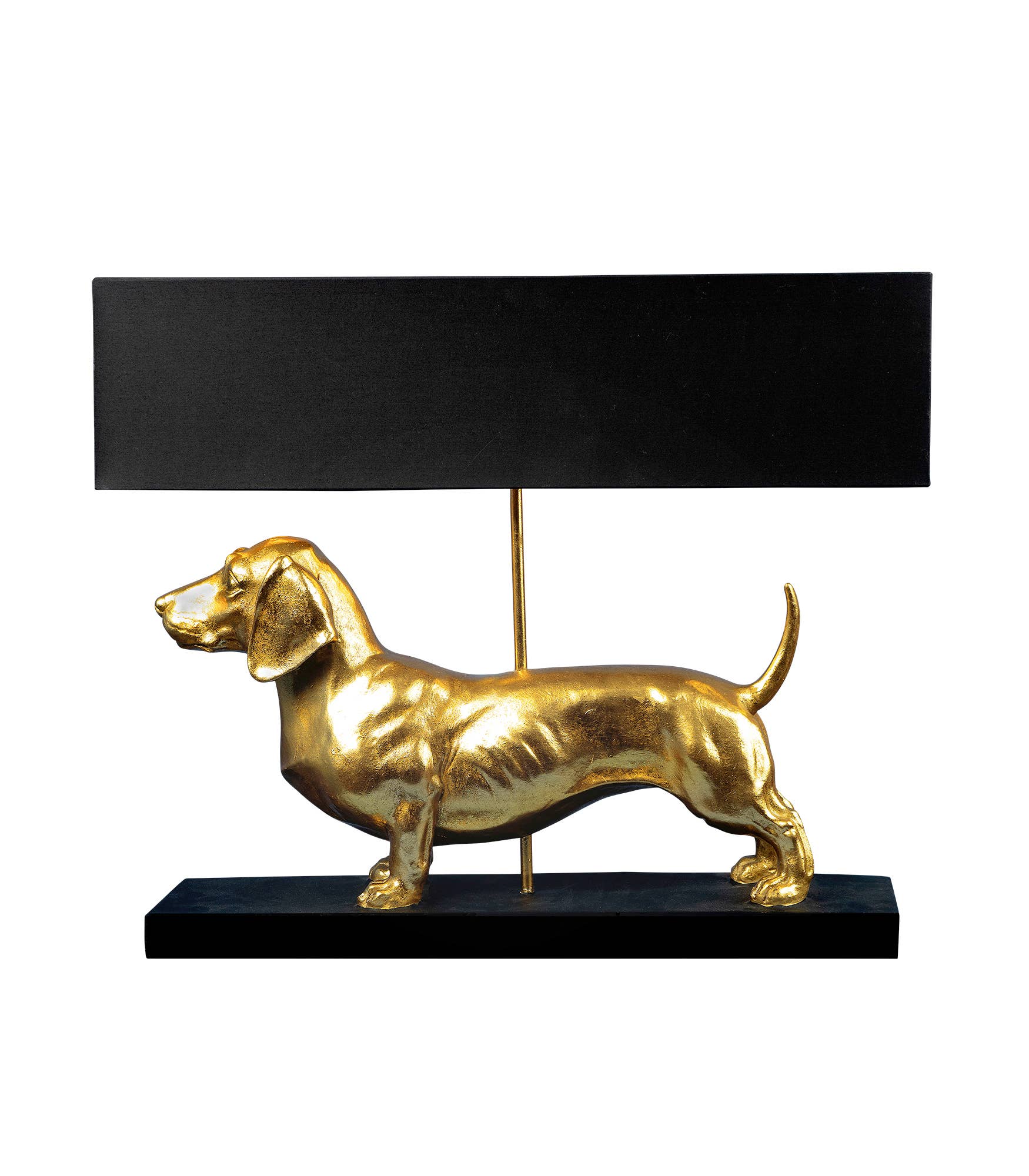 Lampe de table Teckel Vienna Noir/Or, Poly, 60 x 14 x 48: Noir (20)