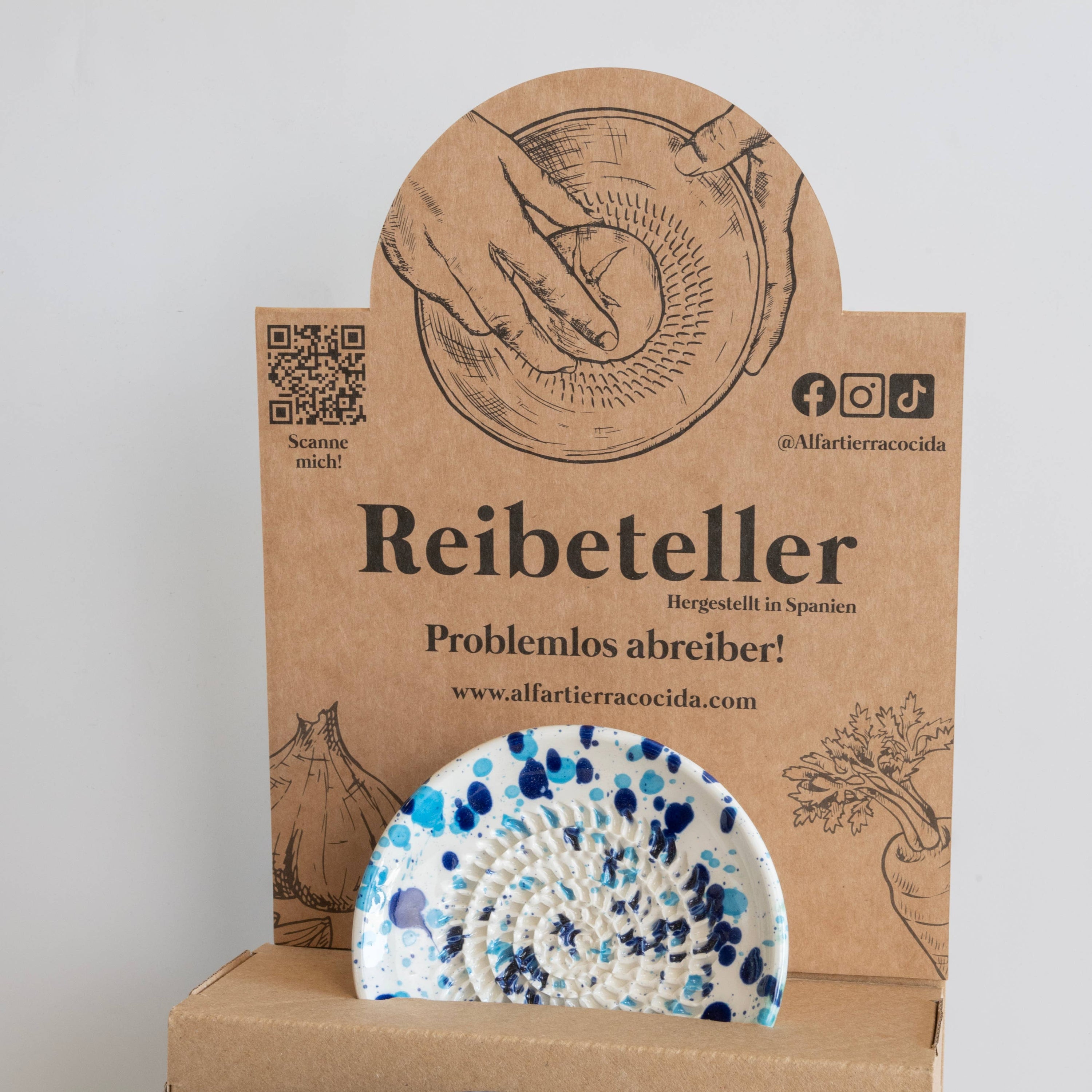 Support pour râpe en céramique | Présentoir pour boutiques: Espagnol