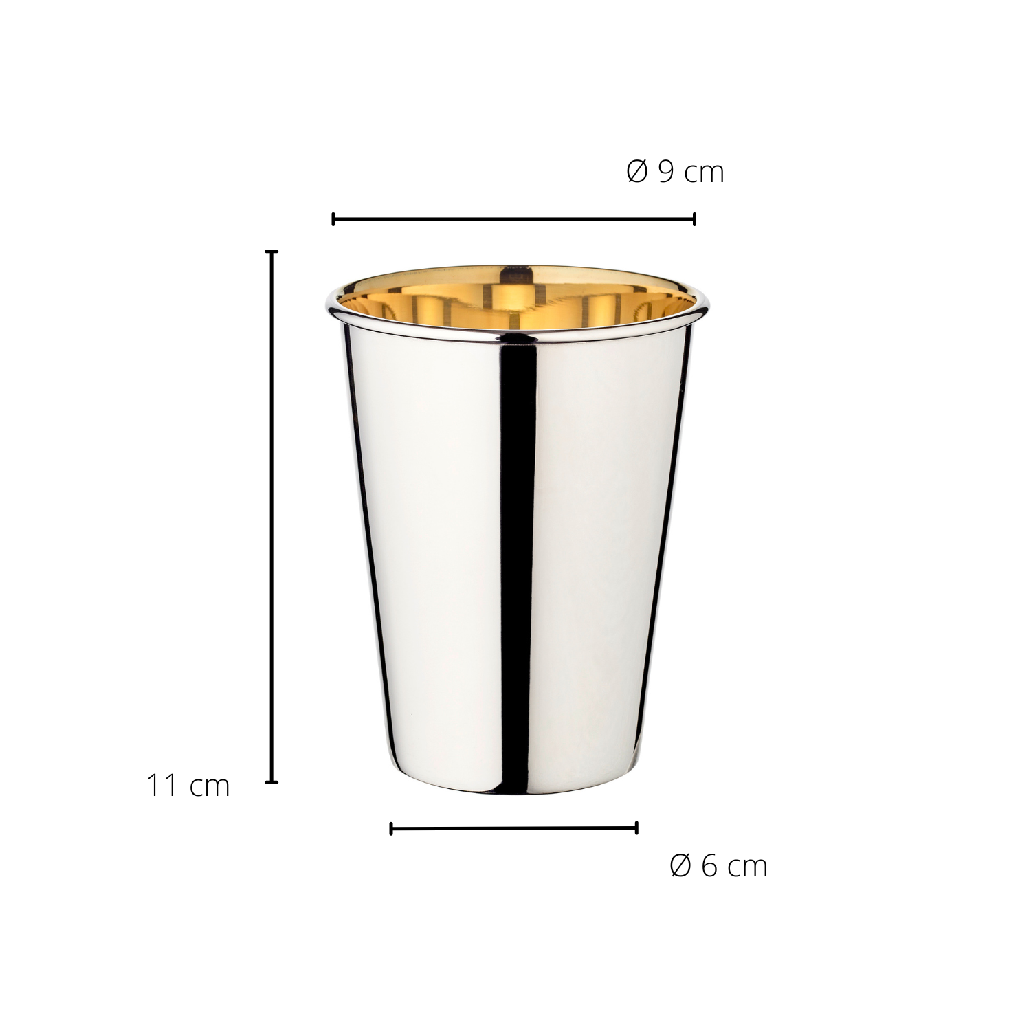 Timbale intérieur doré 12cm, Salta, Edzard