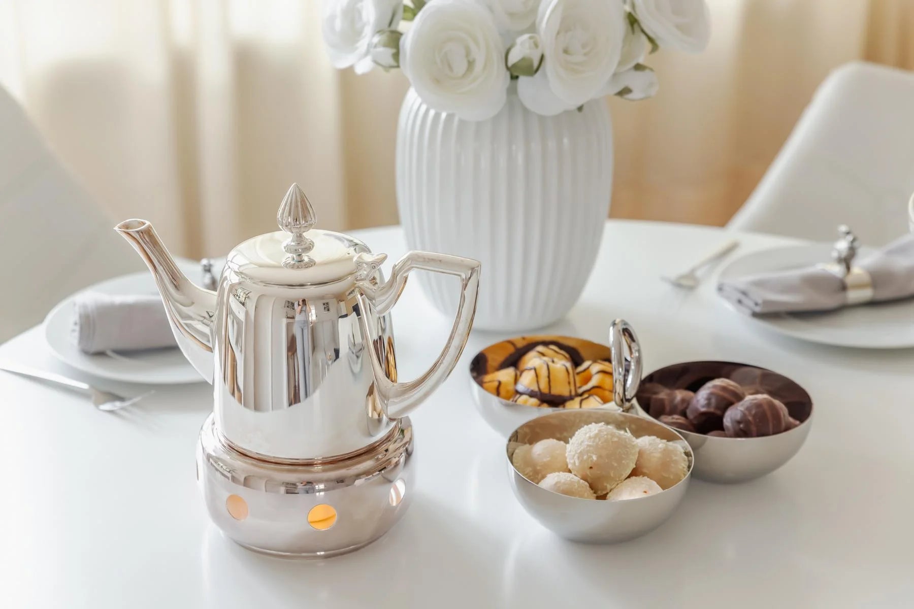 Réchaud diamètre 14 cm, hauteur 7 cm, Sheffield