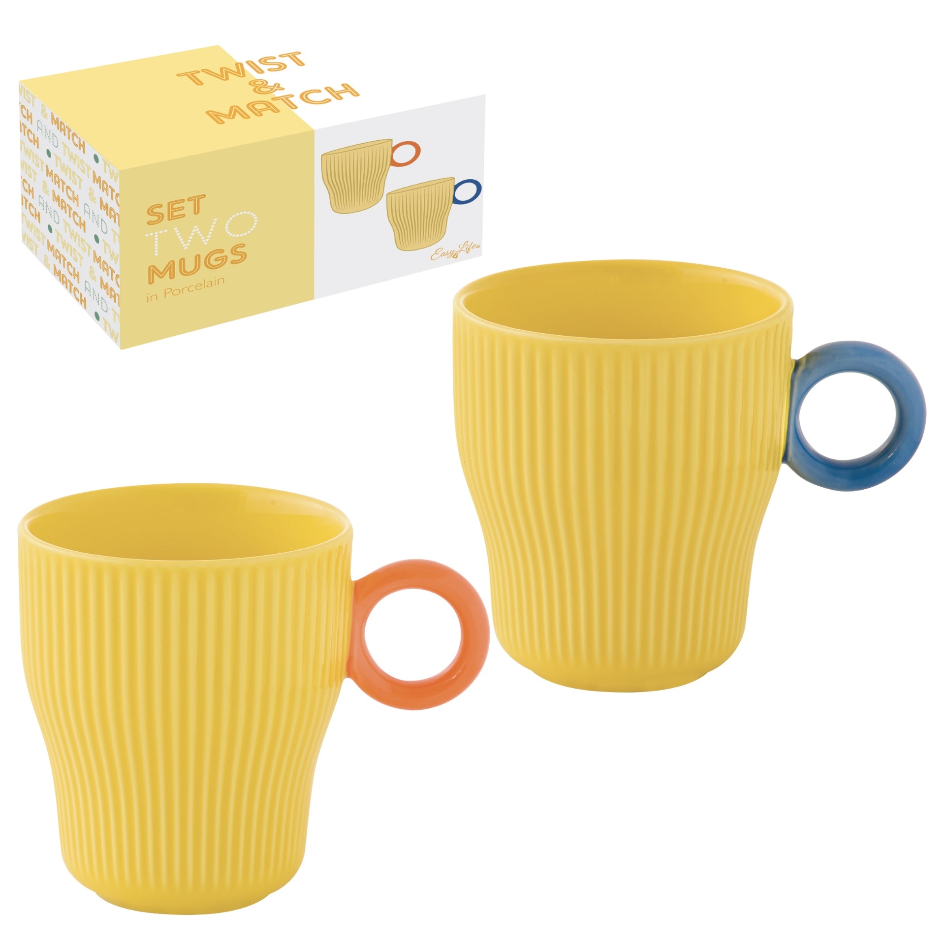 COFFRET 2 MUGS 33cl - TWIST & MATCH - SUMMER, Easylife