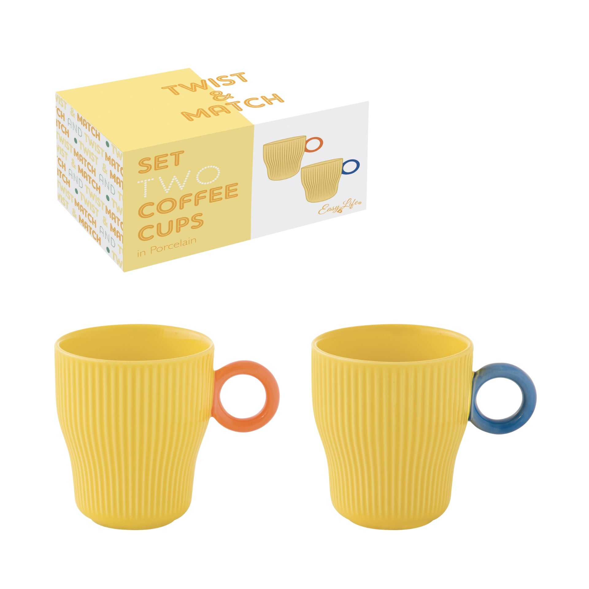 COFFRET 2 TASSES A CAFE 9cl - TWIST & MATCH - SUMMER, Easylife