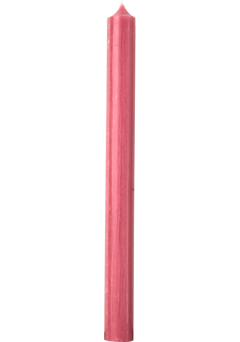 Bougie 25cm, Vieux Rose, Ihr