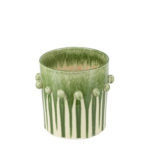 Cachepot Blanc/Vert Reginaldo L, RD