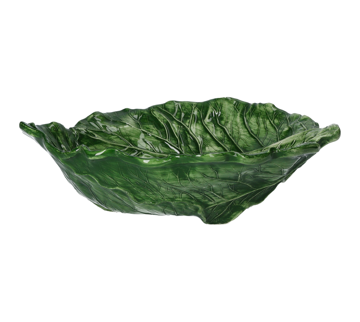 Présentoir feuille de chou vert 33x31x10 h cm