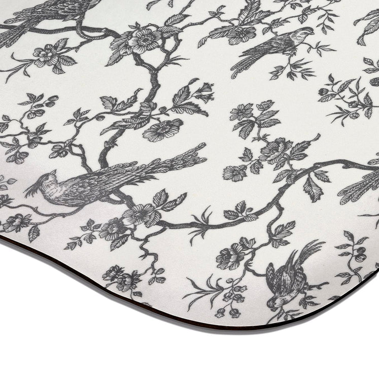 Plateau Papillon 46x36cm, Birdy Noir, Platex