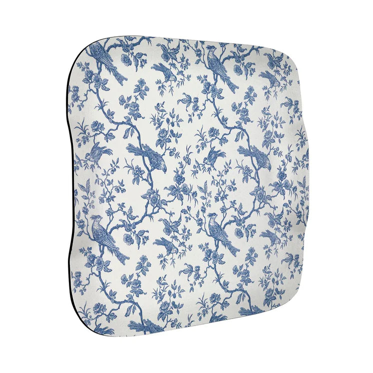 Plateau Papillon 46x36cm, Birdy Bleu, Platex