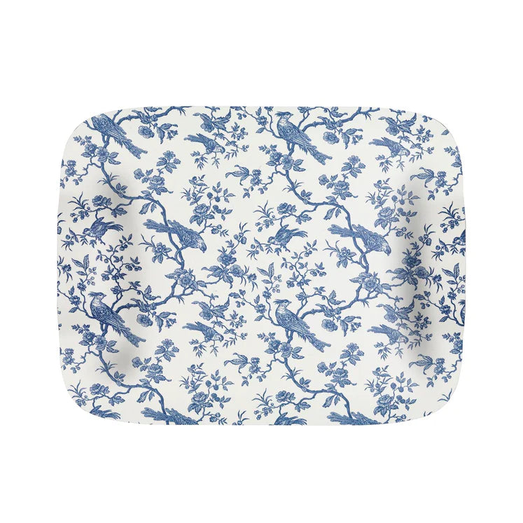 Butterfly Tray 46x36cm, Birdy Blue, Platex