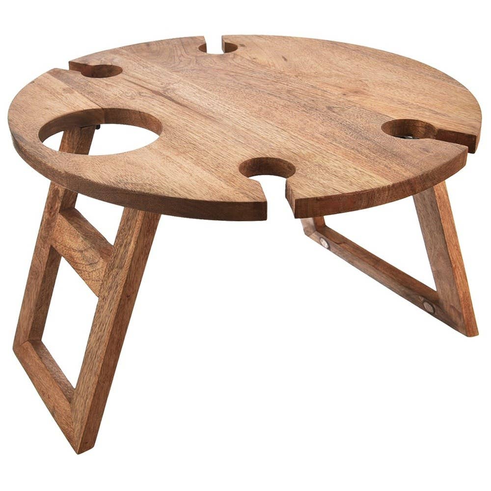 Table de pique-nique pour vin en bois pliable MANGO 39,5x24,5cm