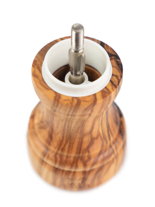 Moulin à sel manuel en bois d'olivier, 10 cm, Peugeot