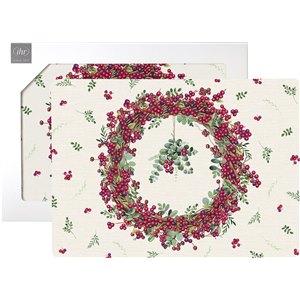 Sets de Table Berry Wreath (2 pces), Ihr