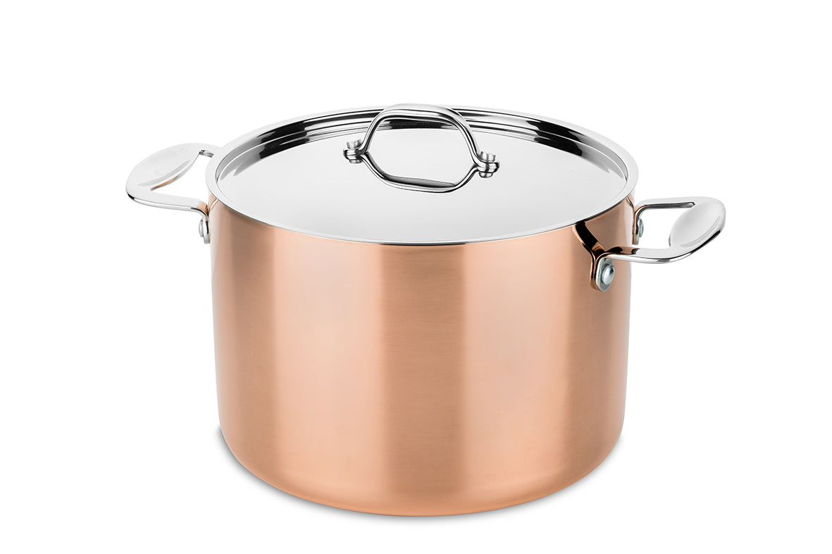 CASSEROLE EN CUIVRE AVEC COUVERCLE 20CM, TOSCANA, MEPRA