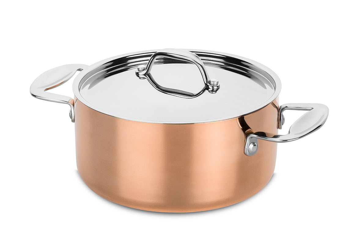 Casserole Cuivre 20cm + Couvercle, Toscana, Mepra