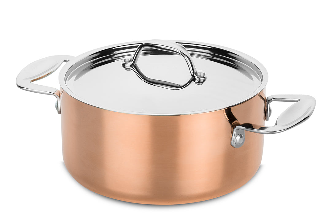Casserole Cuivre 24cm + Couvercle, Toscana, Mepra