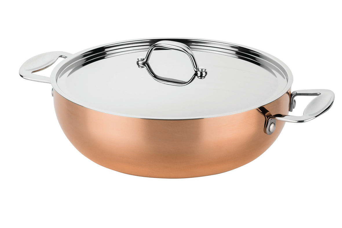 Sauteuse Cuivre 28cm + Couvercle, Toscana, Mepra