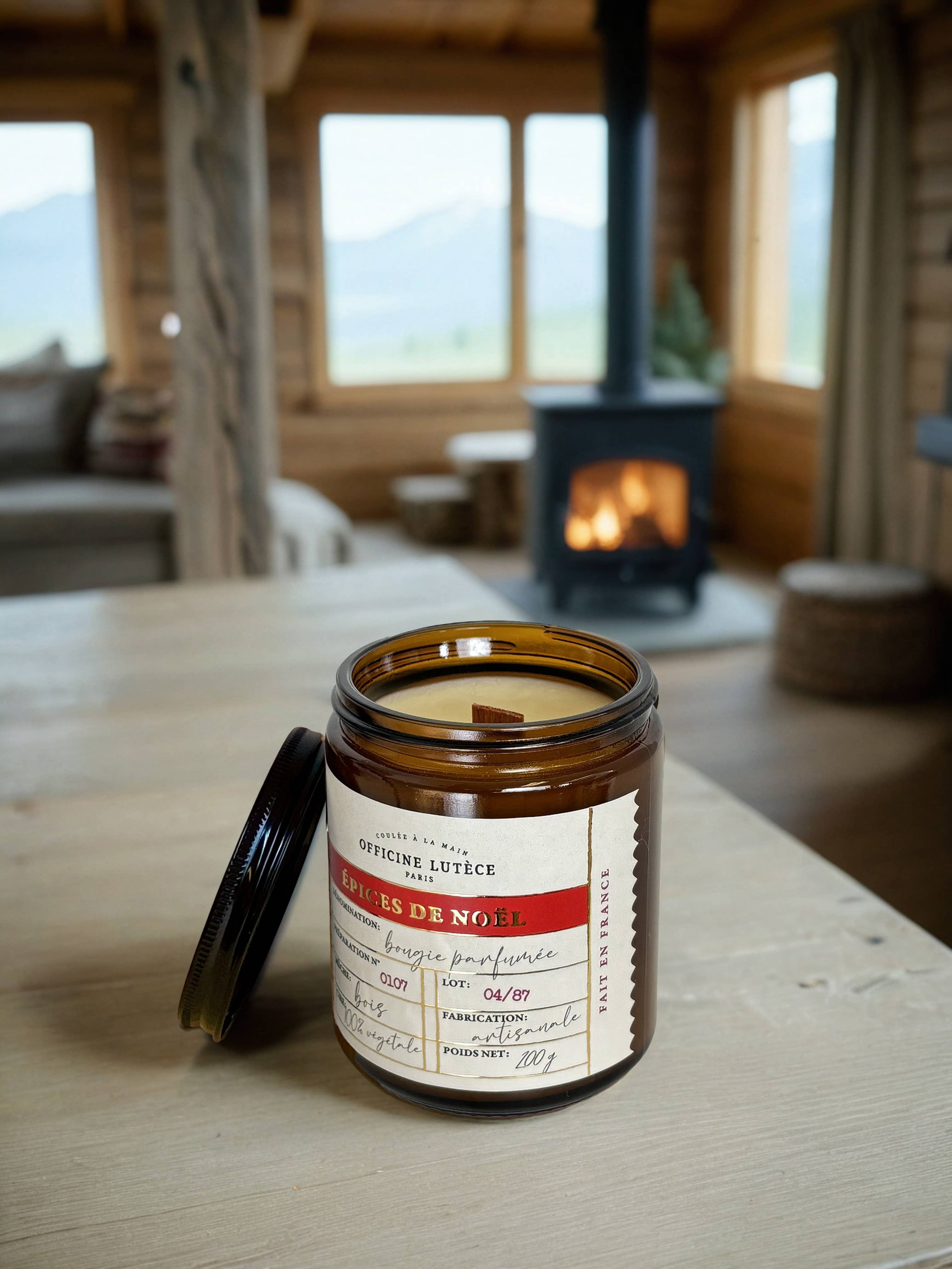 Bougie parfumée Épices de Noël - 200g