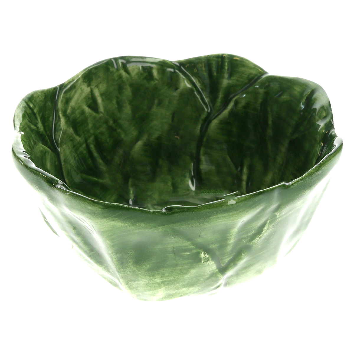 Coupelle chou vert en céramique Ø 15 H 8 cm