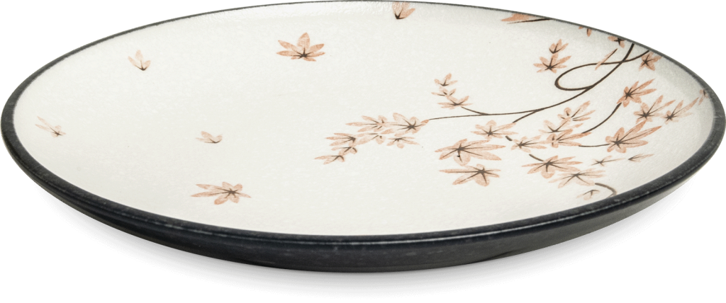 Assiette plate, Acerleaf, 22,5cm, porcelaine, EDO JAPAN
