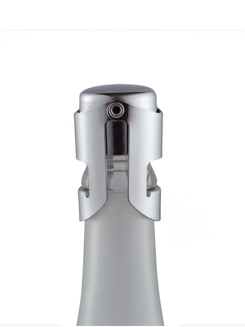 Bouchon pour champagne chromé Fermer, Leopold Wine & Bar