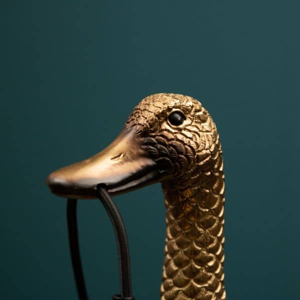 Lampe de table Canard Or 18 x 23 x 44 cm: Or (9)