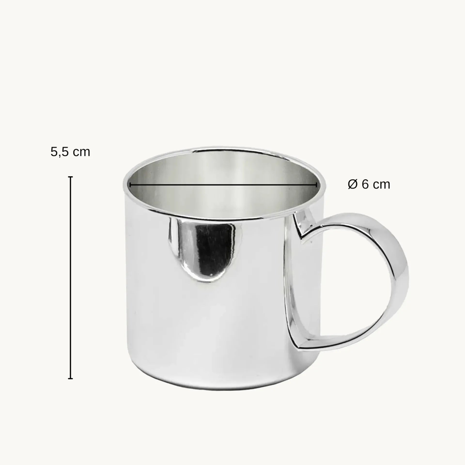 Mug Métal Argenté, Edzard