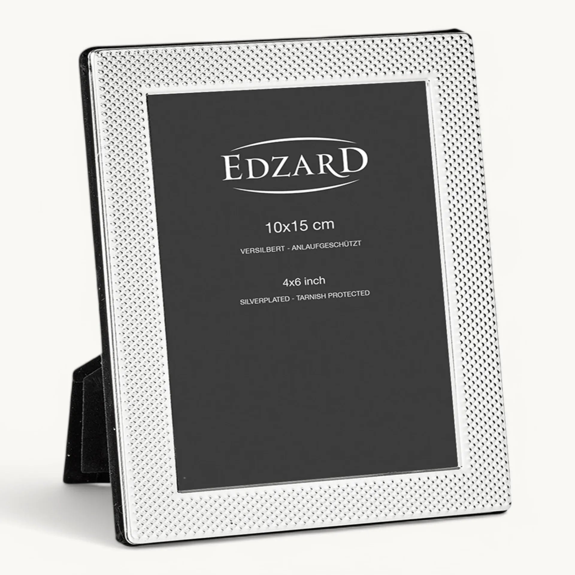 Cadre photo Cagliari (10x15 cm), élégamment argenté, résistant au ternissement, 2 fixations