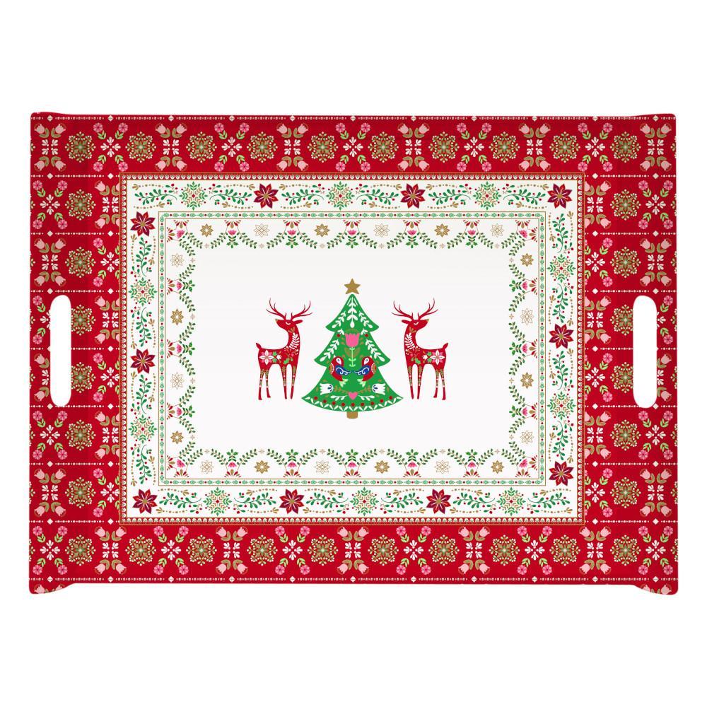 Plateau 52x37 cm Christmas Folk