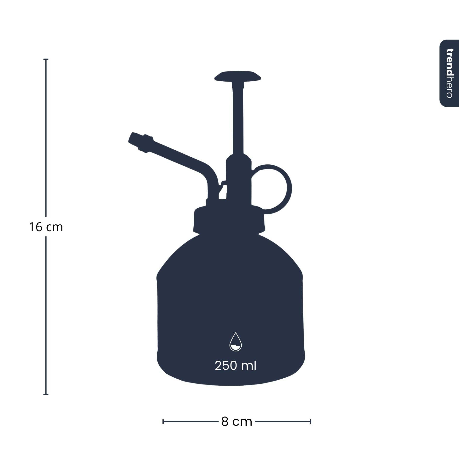 Vaporisateur de Plantes en Verre Vert 250 ml – Pulvérisateur de Plantes en Verre avec Pompe Dorée