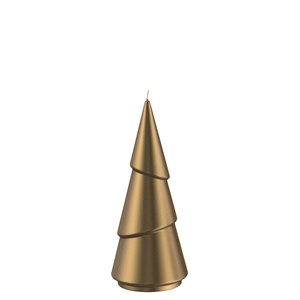 Bougie Sapin 8.4 x 20 cm Gold, Engels Kerzen