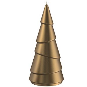 Bougie Sapin 12.4 x 27.5 cm cm Gold, Engels Kerzen