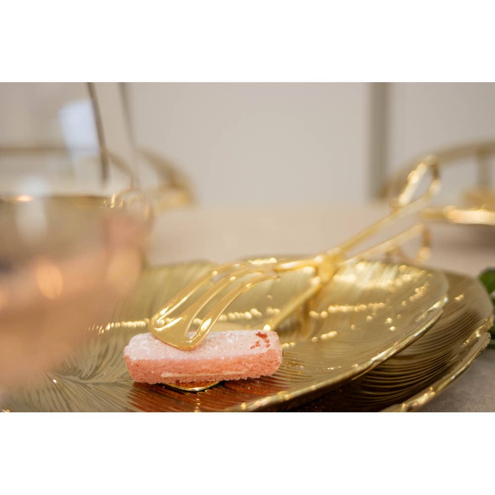Pince à gâteaux doré 27cm