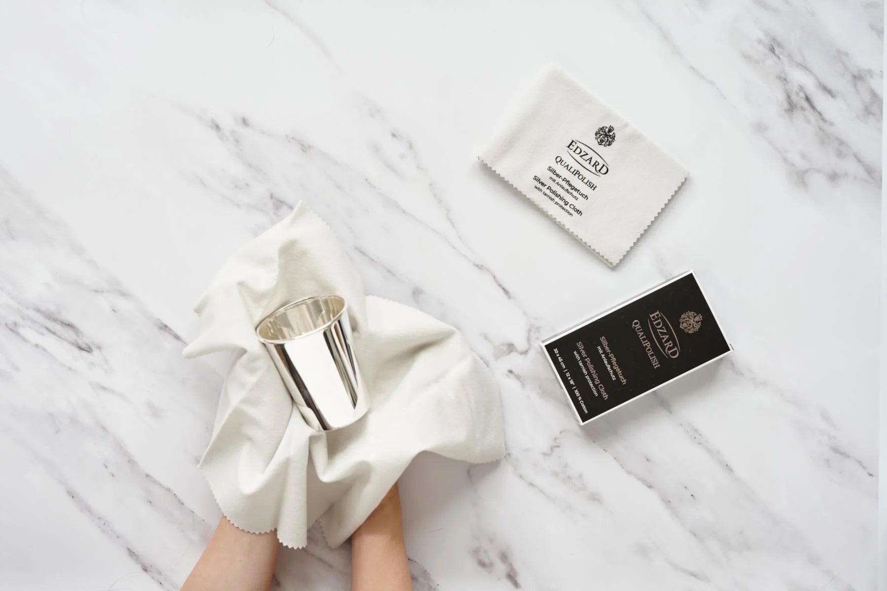 Chiffon Argenterie 30x45 cm, Edzard