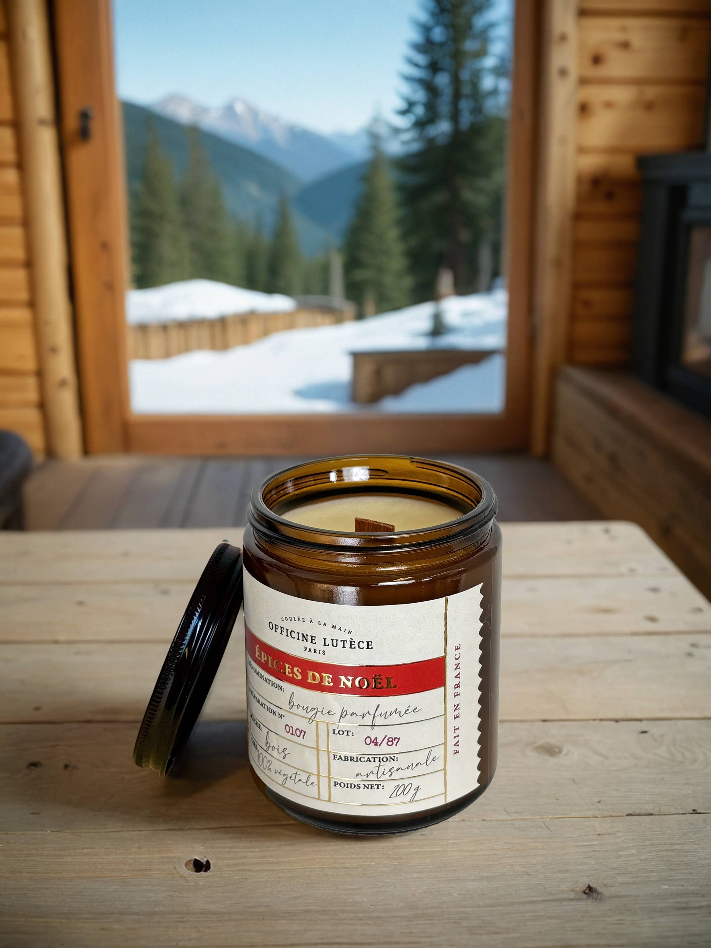 Bougie parfumée Épices de Noël - 200g