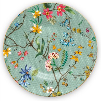 Assiette Petit four 12cm, Jolie Flowers Blue, Pip Studio