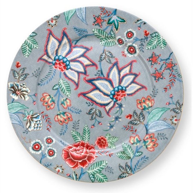 Assiette de présentation 32cm, Flower Festival Light Blue, Pip Studio