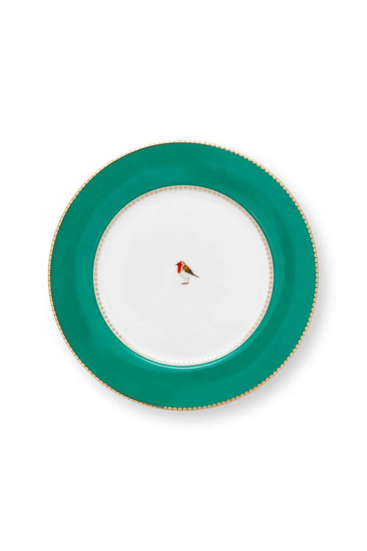 Assiette Dessert 21cm, Love Birds Winter Dark Green, Pip Studio