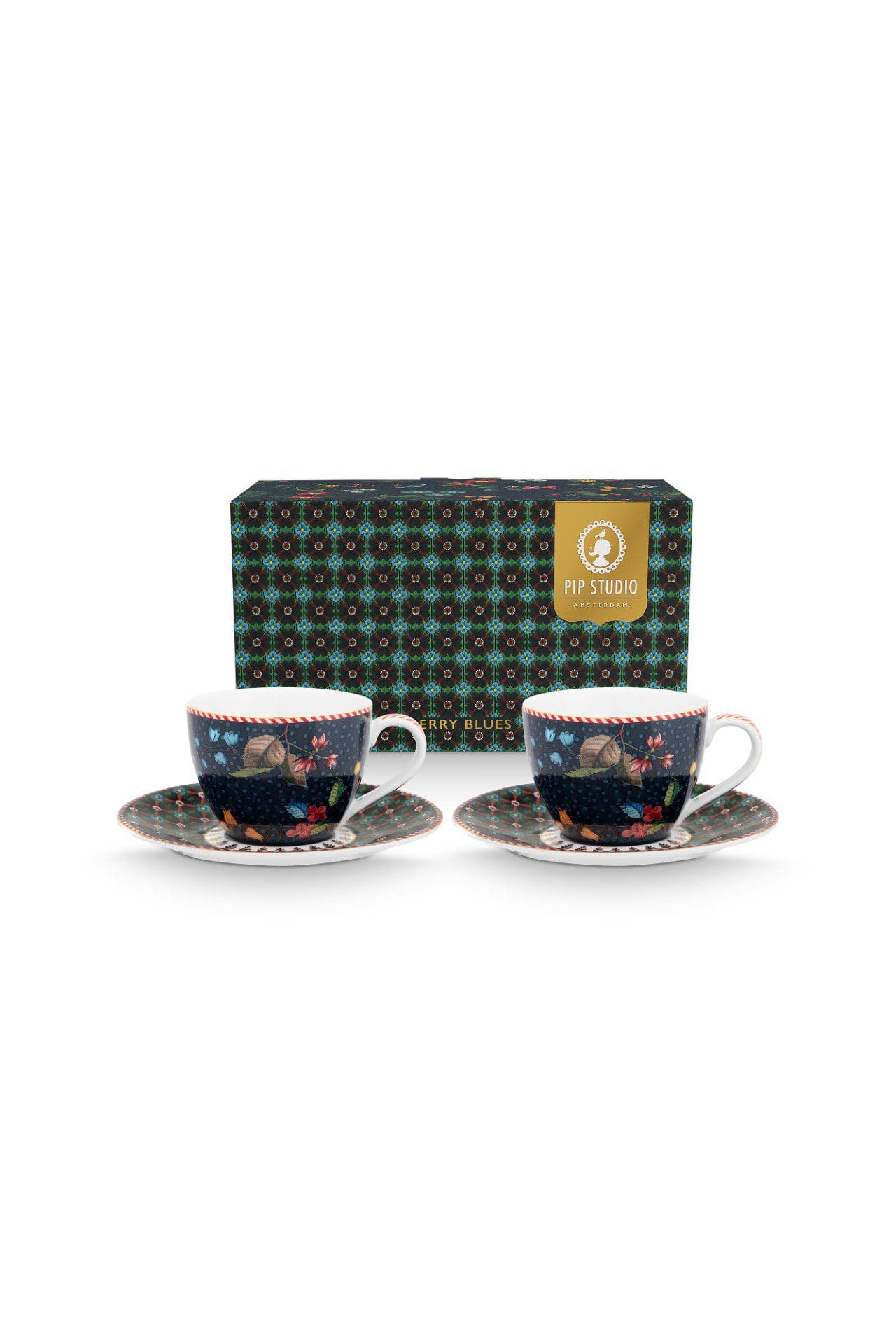 Paire Tasse Expresso set de 2 Berry Blue, Pip Studio