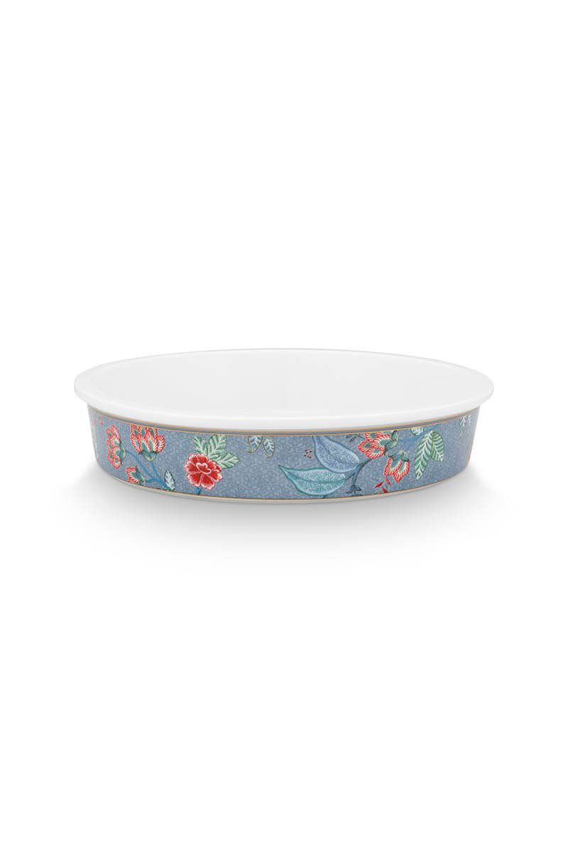 Plat à four rond, Flower Festival Light Blue, Pip Studio