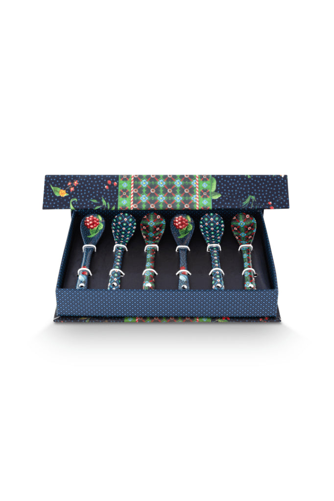 Cuillères à thé Oriental Berry Blues Bleu 13 cm /6