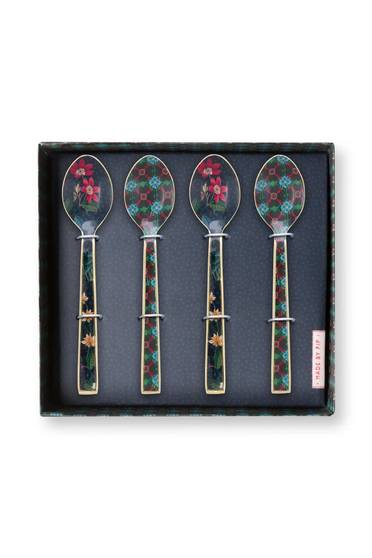 Lot de 4 cuillères émaillées, Berry Blues, Pip Studio