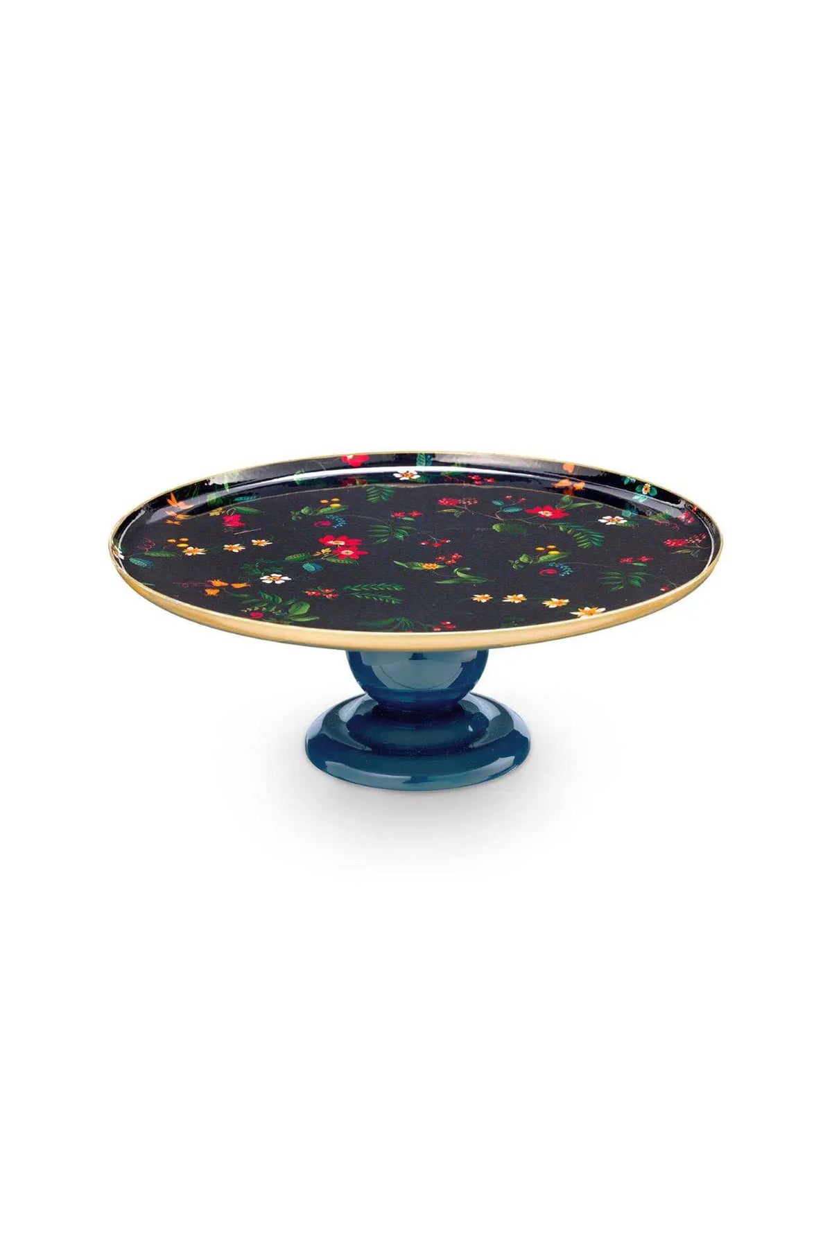 Plat Rond Métal 32cm sur pied, Berry Blues Blue, Pip Studio