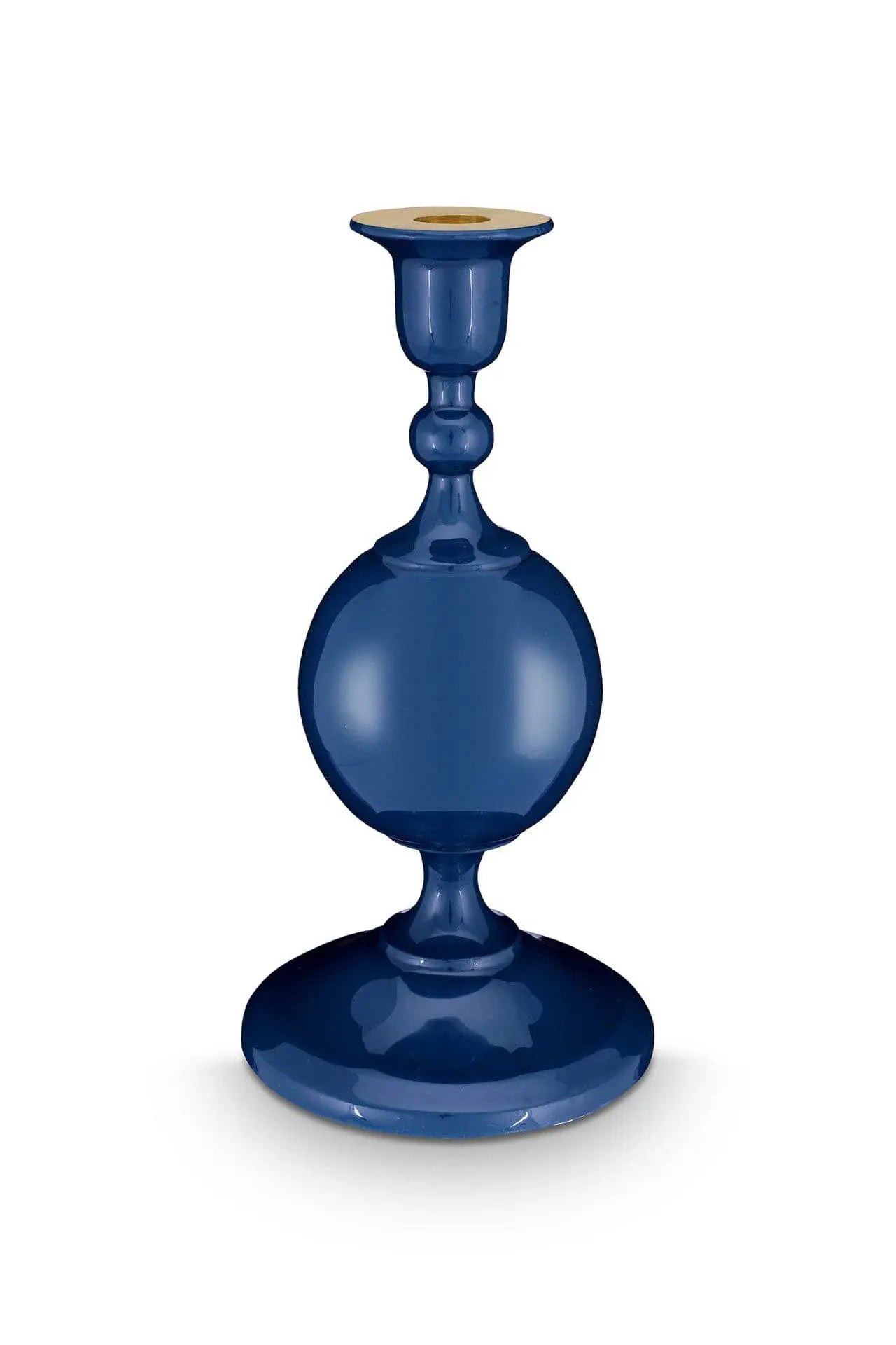 Bougeoir sphérique en métal 24cm, Bleu Marine, Pip Studio
